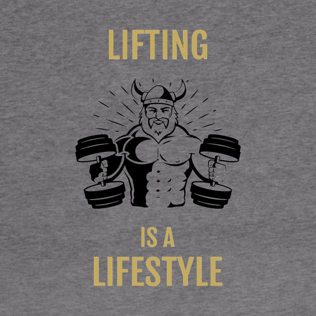 Lifting is a Lifestyle Viking by AthleteCentralThreads